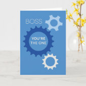 Happy Birthday Boss Jij bent de ware Kaart (Gele Bloem)