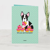 Happy Birthday! Boston Terrier Cupcakes Card Kaart (Achterkant)