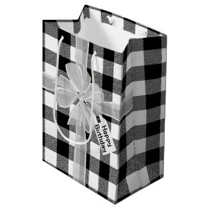 Happy Birthday Bow op pad Medium Cadeauzakje