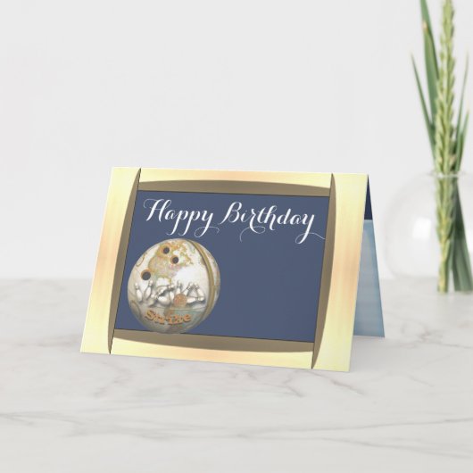 Happy Birthday Bowling Kaart (Voorkant)