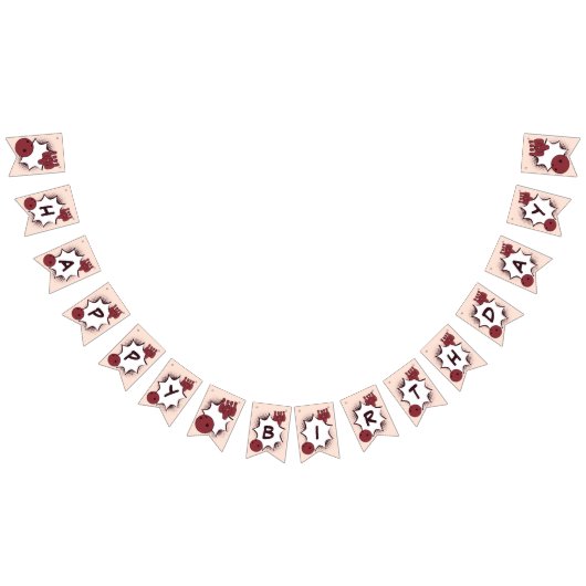 Happy Birthday Bowling Party Vlaggetjes (Alle)