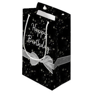 Happy Birthday Bows en Bubbles Klein Cadeauzakje