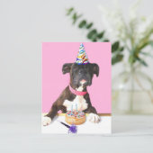 Happy Birthday Boxer briefkaart (Staand voorkant)