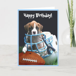 Happy Birthday Boxer puppy wenskaart Kaart