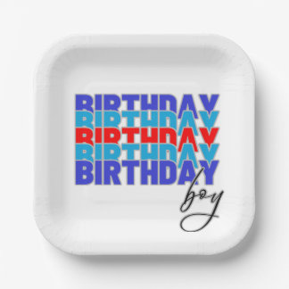 Happy birthday boy. Celebrating your birthday... Papieren Bordje