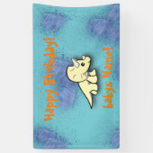 Happy Birthday Boys Dinosaur Banner (Verticaal)