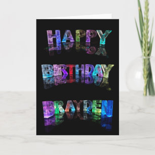 Happy Birthday Brayden Card Kaart