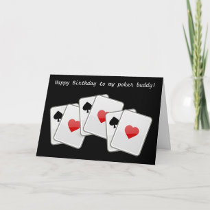 Happy Birthday bridge kaart speelkaarten poker