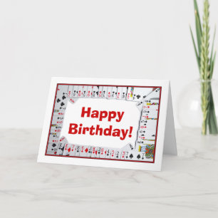 Happy Birthday bridge kaart speelkaarten poker