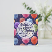 Happy Birthday Briefkaart (Staand voorkant)