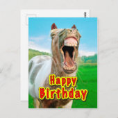 Happy Birthday Briefkaart (Voorkant / Achterkant)