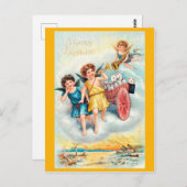 Happy Birthday Briefkaart (Voorkant / Achterkant)