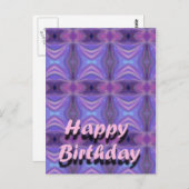 Happy Birthday Briefkaart (Voorkant / Achterkant)