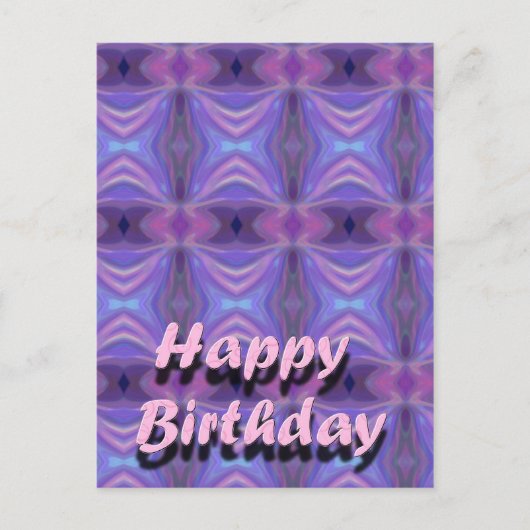 Happy Birthday Briefkaart (Voorkant)