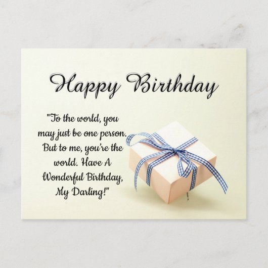 Happy Birthday Briefkaart (Voorkant)