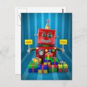 Happy Birthday Briefkaart (Voorkant / Achterkant)