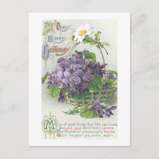  Happy Birthday Briefkaart (Voorkant)