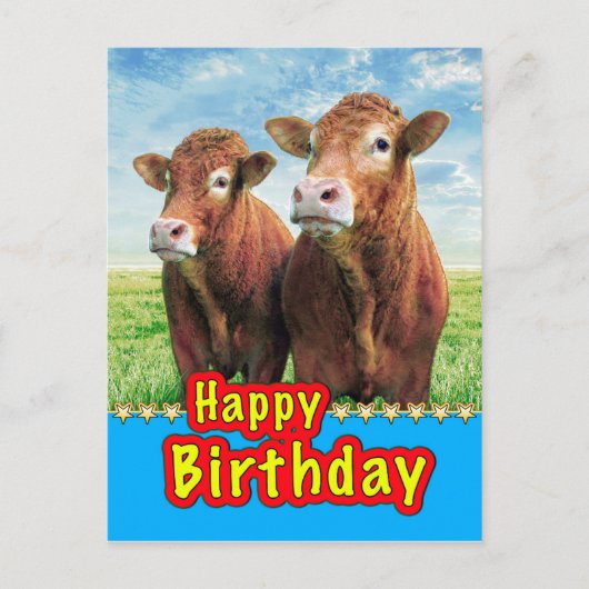 Happy Birthday Briefkaart (Voorkant)