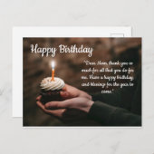 Happy Birthday Briefkaart (Voorkant / Achterkant)