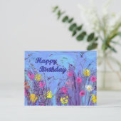 Happy Birthday Briefkaart (Staand voorkant)