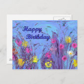 Happy Birthday Briefkaart (Voorkant / Achterkant)