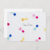 Happy Birthday Briefkaart (Voorkant / Achterkant)