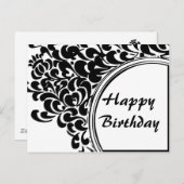 Happy Birthday Briefkaart (Voorkant / Achterkant)