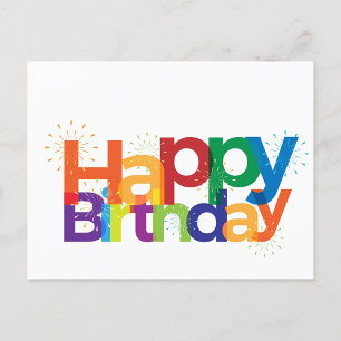 Happy Birthday Briefkaart