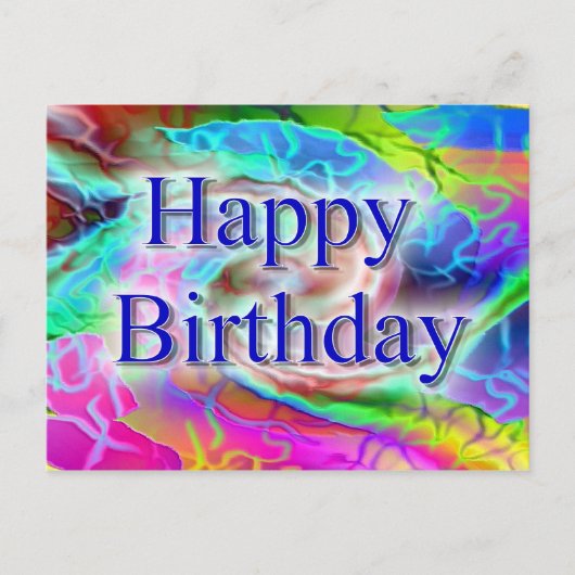 Happy Birthday Briefkaart (Voorkant)