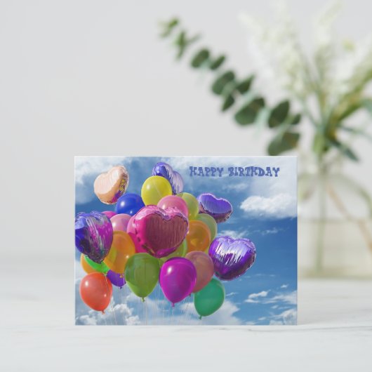 Happy Birthday Briefkaart (Staand voorkant)