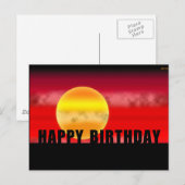 Happy Birthday Briefkaart (Voorkant / Achterkant)