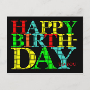 Happy Birthday Briefkaart