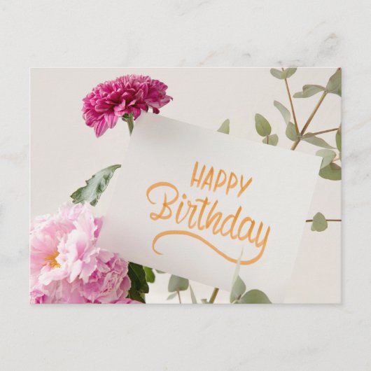 HAPPY BIRTHDAY BRIEFKAART (Voorkant)