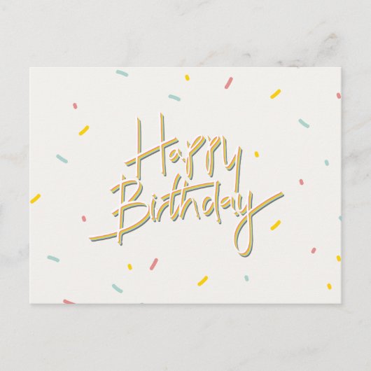 HAPPY BIRTHDAY BRIEFKAART (Voorkant)