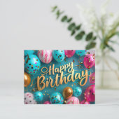 Happy Birthday Briefkaart (Staand voorkant)