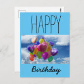 Happy Birthday Briefkaart #1 (Voorkant / Achterkant)