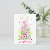 Happy Birthday Briefkaart! Briefkaart (Staand voorkant)