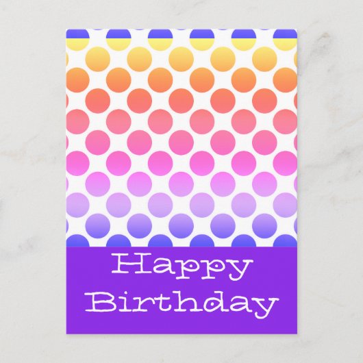 Happy birthday briefkaarten (Voorkant)