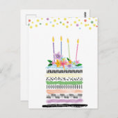 Happy birthday briefkaarten (Voorkant / Achterkant)