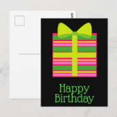 Happy birthday briefkaarten (Voorkant / Achterkant)