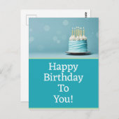 Happy birthday briefkaarten (Voorkant / Achterkant)