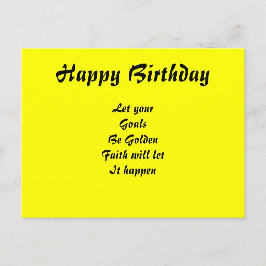 Happy Birthday briefkaarten (Voorkant)
