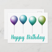 Happy birthday briefkaarten (Voorkant / Achterkant)