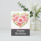 Happy birthday briefkaarten (Staand voorkant)