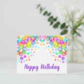 Happy birthday briefkaarten (Staand voorkant)