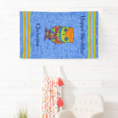 Happy Birthday Bright Fantasy Owl Star Eyes Spandoek (Insitu)