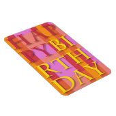 Happy Birthday Bright Text Premium Flexi Magnet Magneet (Rechterzijde)