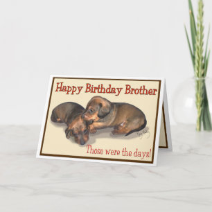 Happy Birthday Brother Kaart