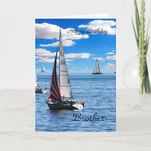Happy Birthday Brother Kaart (Voorkant)