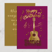 Happy Birthday Brothers Kaart (Voorkant / Achterkant)